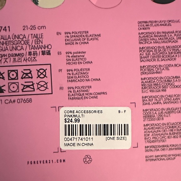 Forever 21 Multicolor Advent Calendar Socks - Picture 3 of 3